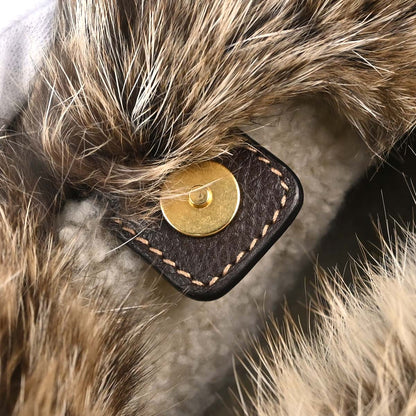 Prada * Beige Mink Fur Tote Handbag