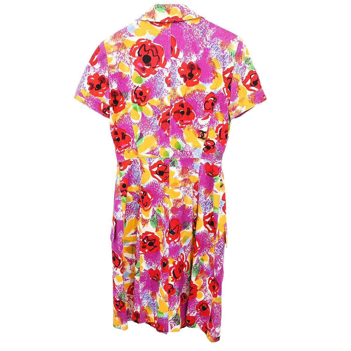 Chanel 1997 Short Sleeve Dress Purple #40