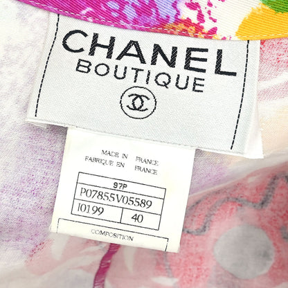Chanel 1997 Short Sleeve Dress Purple #40
