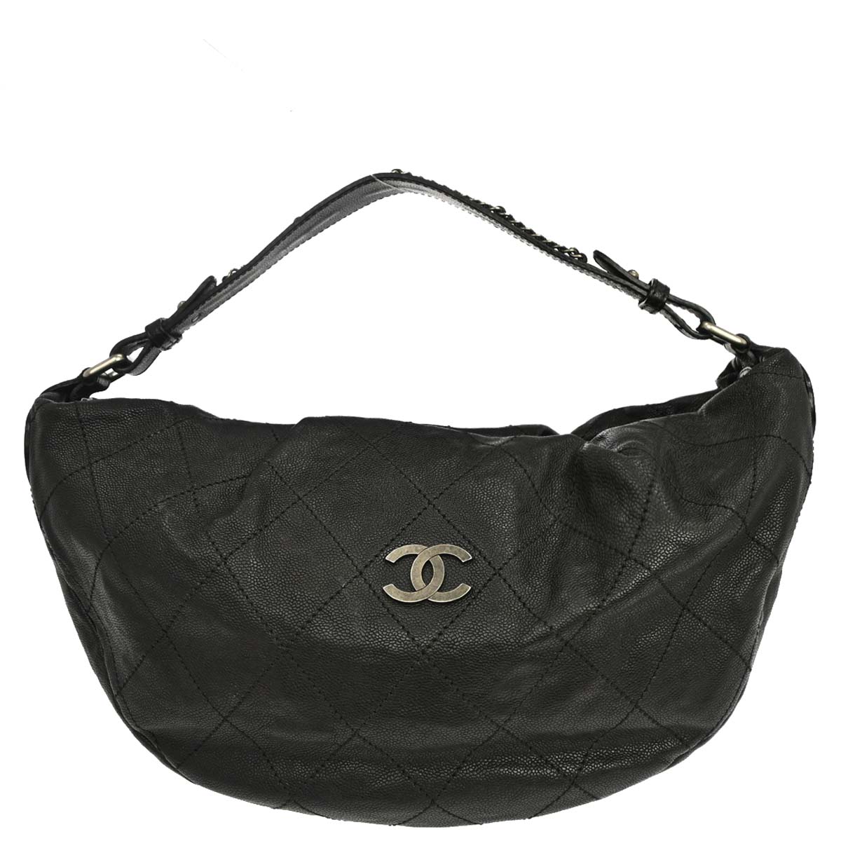 Chanel 2005-2006 Black Caviar Skin Handbag