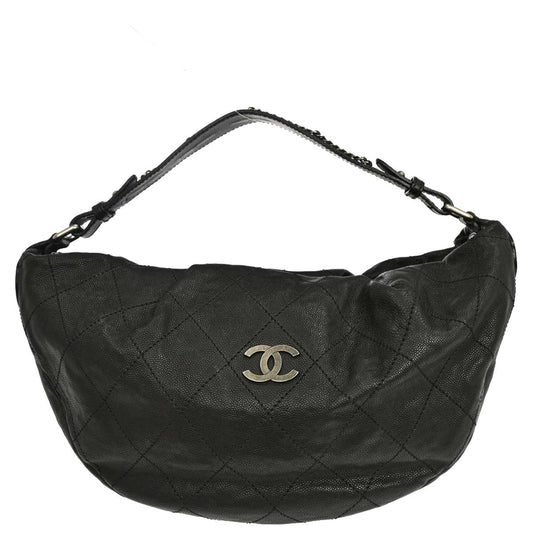 Chanel 2005-2006 Black Caviar Skin Handbag