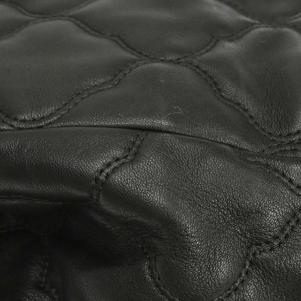 Chanel 2008-2009 Black Lambskin Tote Shoulder Bag