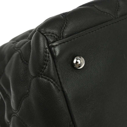 Chanel 2008-2009 Black Lambskin Tote Shoulder Bag