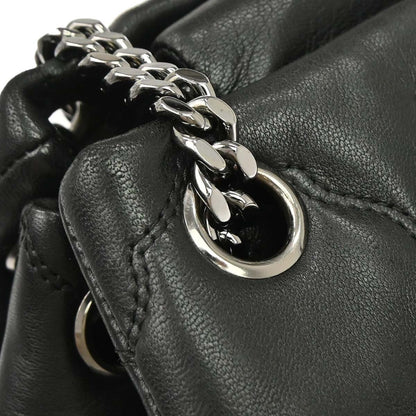 Chanel 2008-2009 Black Lambskin Tote Shoulder Bag