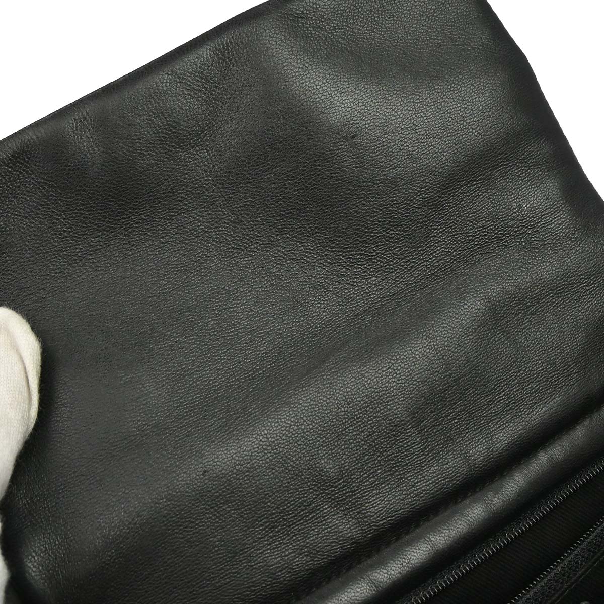 Chanel 2008-2009 Black Lambskin Tote Shoulder Bag
