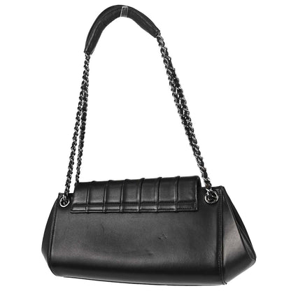 Chanel 2001-2003 Black Lambskin Mademoiselle Accordion Flap Handbag