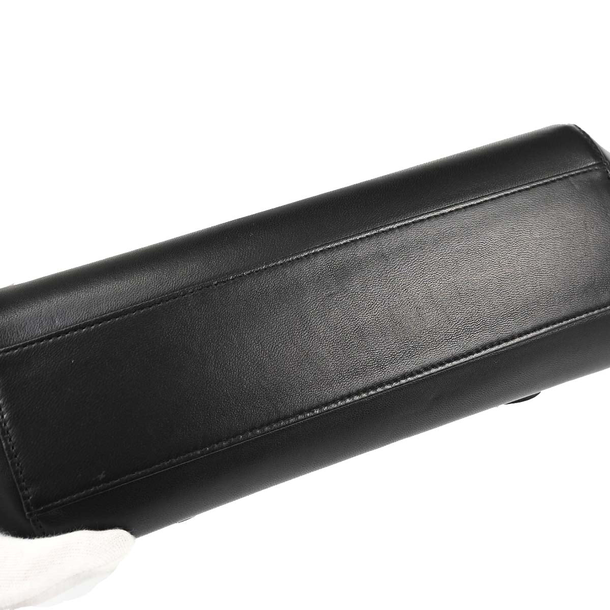 Chanel 2001-2003 Black Lambskin Mademoiselle Accordion Flap Handbag