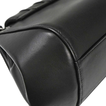 Chanel 2001-2003 Black Lambskin Mademoiselle Accordion Flap Handbag