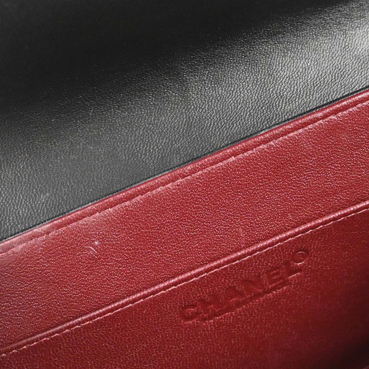 Chanel 2001-2003 Black Lambskin Mademoiselle Accordion Flap Handbag