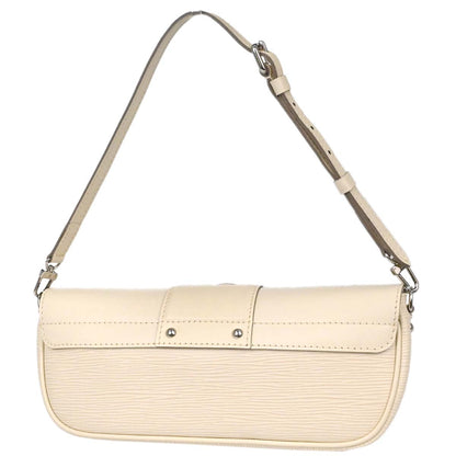 Louis Vuitton White Epi Pochette Montaigne Handbag M5929J