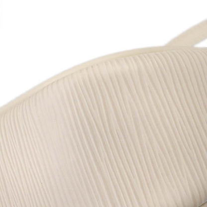 Louis Vuitton White Epi Pochette Montaigne Handbag M5929J
