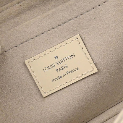 Louis Vuitton White Epi Pochette Montaigne Handbag M5929J