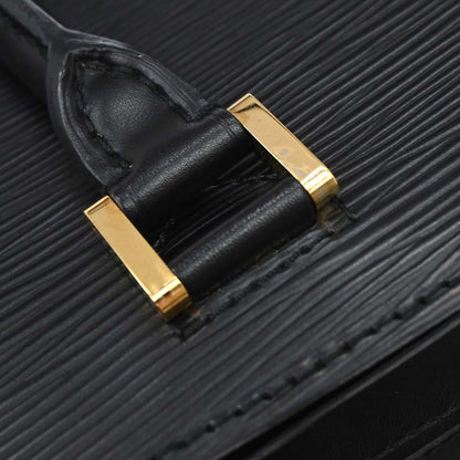 Louis Vuitton Black Epi Pont Neuf Handbag M52052