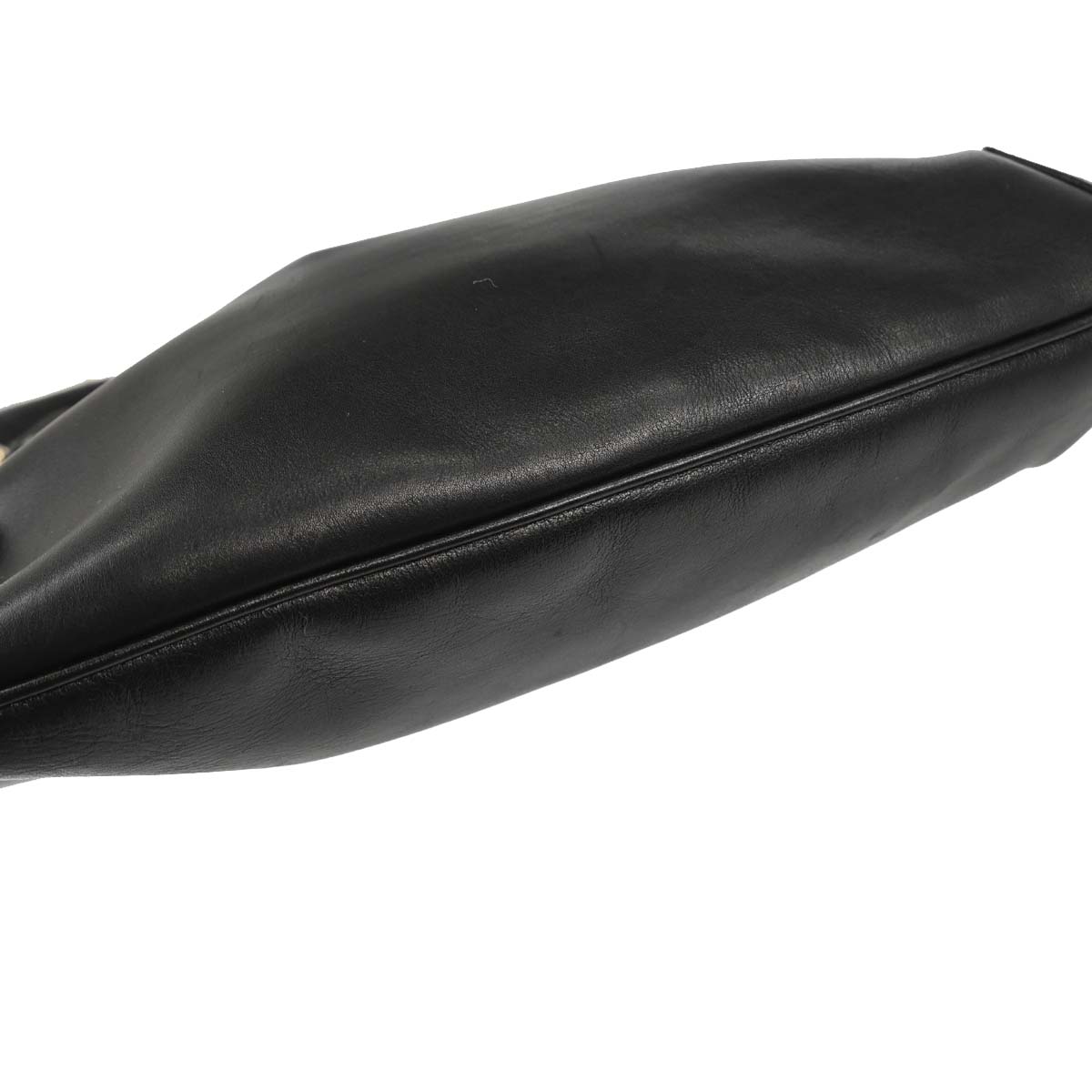 Gucci Black Leather Horsebit Hobo Handbag