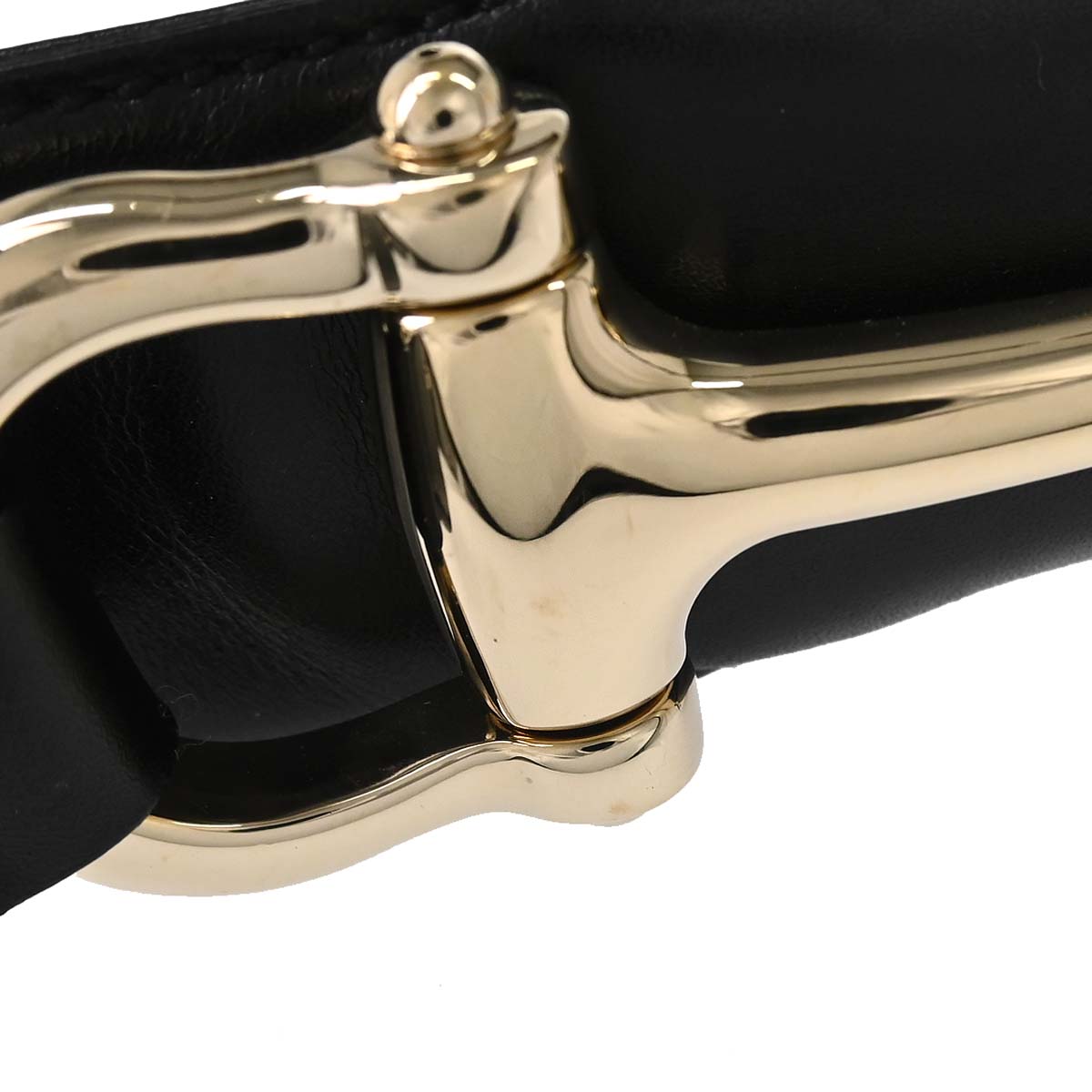 Gucci Black Leather Horsebit Hobo Handbag