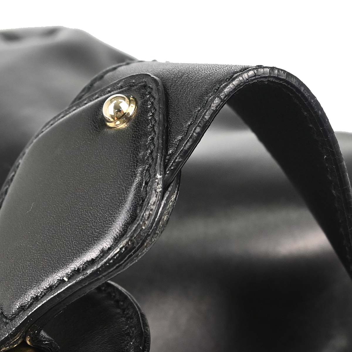 Gucci Black Leather Horsebit Hobo Handbag