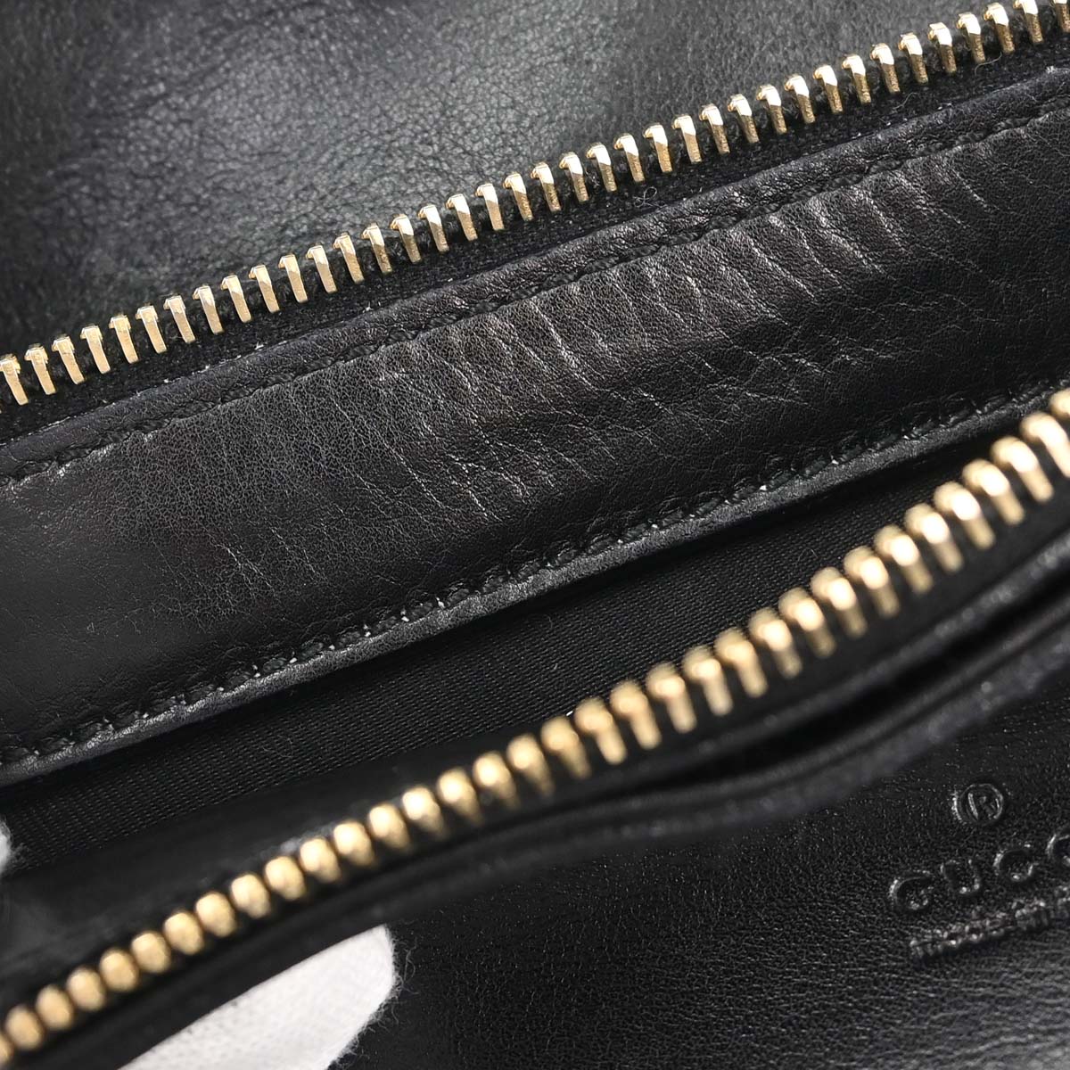 Gucci Black Leather Horsebit Hobo Handbag