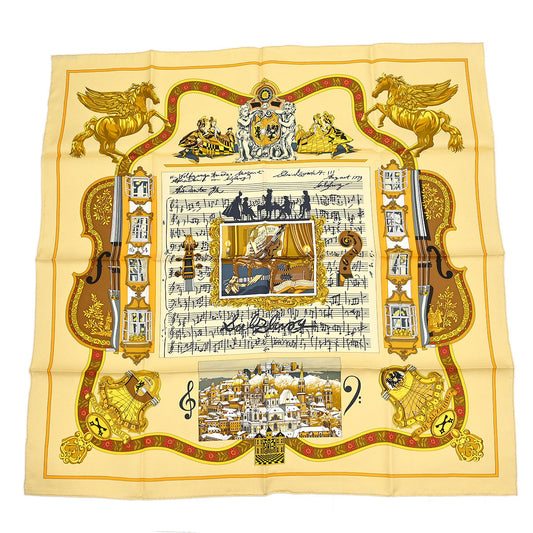 Hermes Scarf Carre 90 In Salzburg Beige Small Good