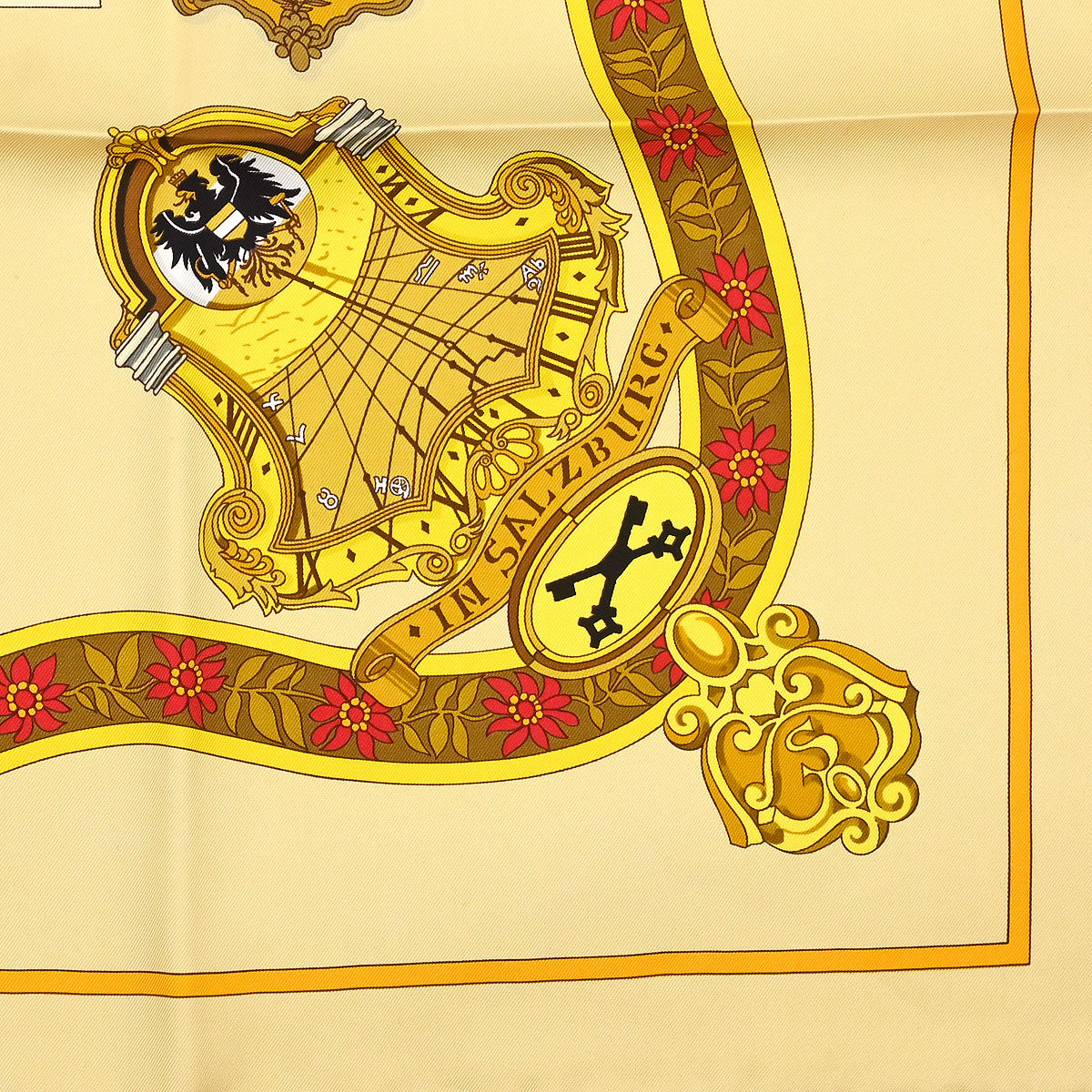 Hermes Scarf Carre 90 In Salzburg Beige Small Good