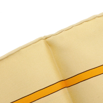 Hermes Scarf Carre 90 In Salzburg Beige Small Good