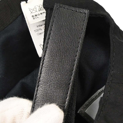 Chanel Sport Line Black Nylon #M Cap Hat Small Good