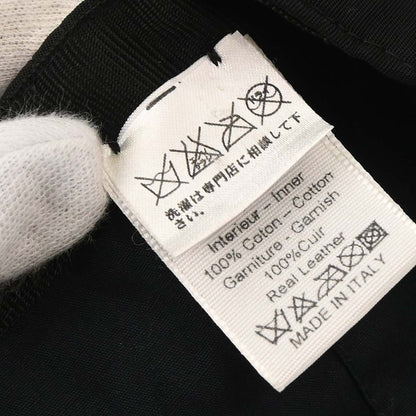 Chanel Sport Line Black Nylon #M Cap Hat Small Good