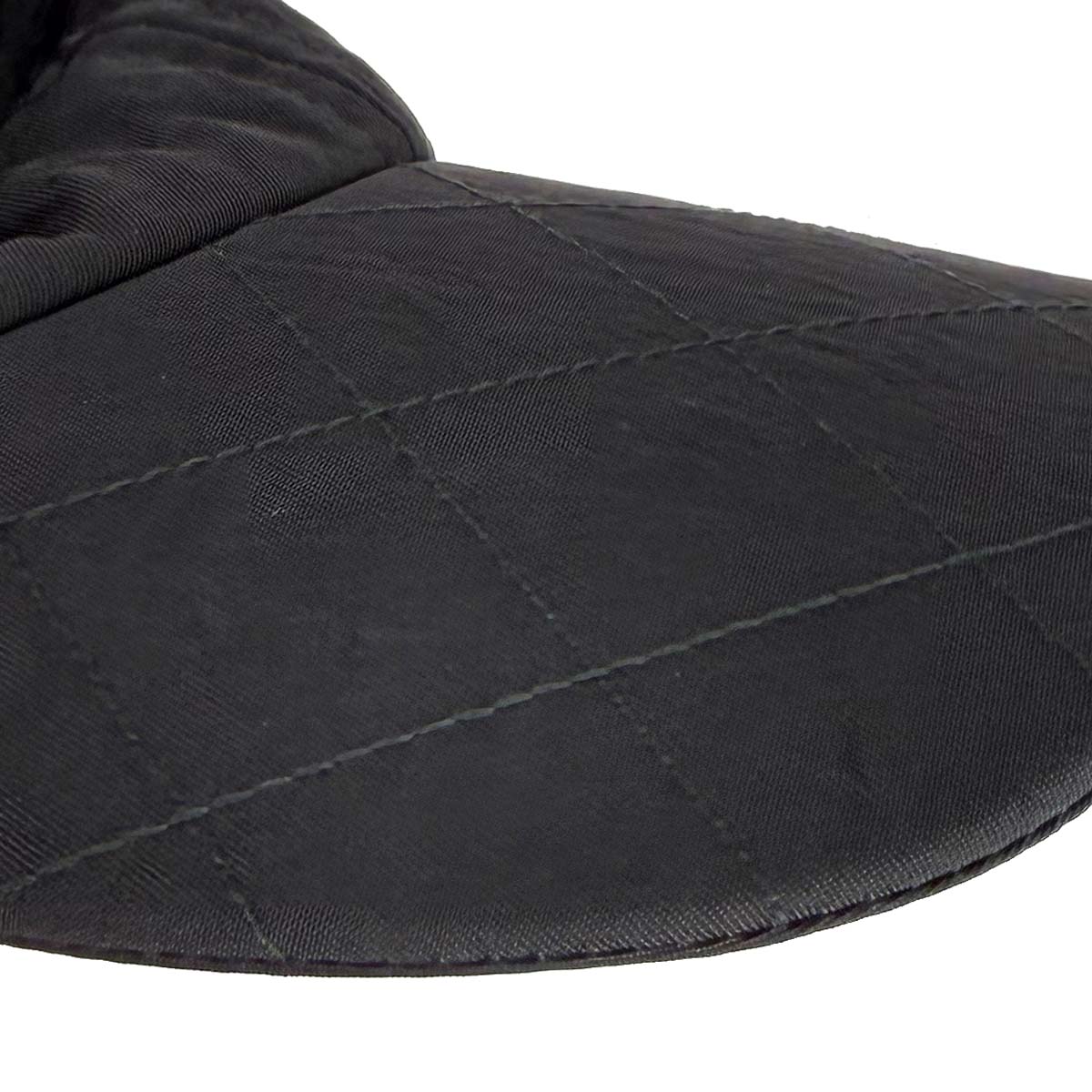 Chanel Sport Line Black Nylon #M Cap Hat Small Good