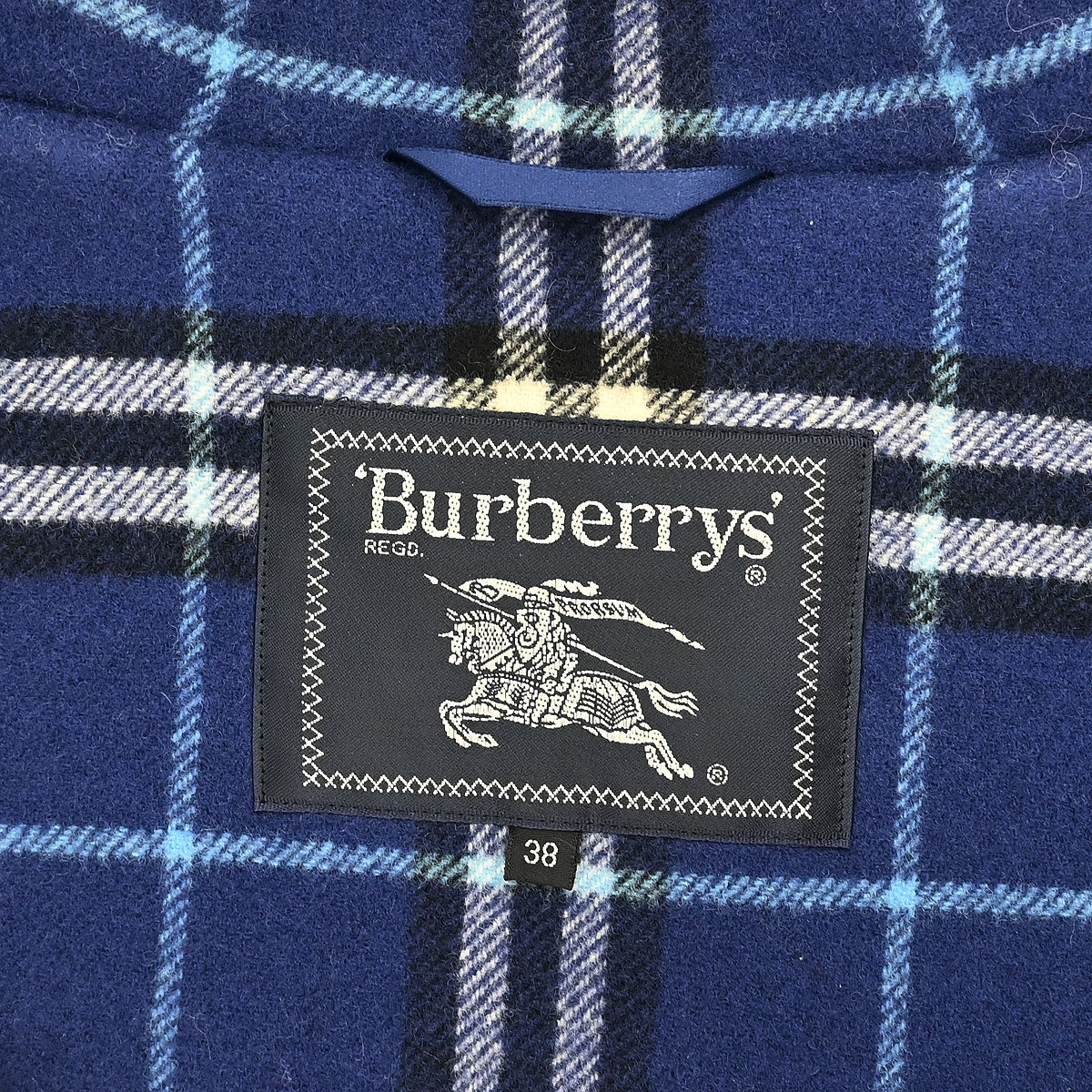 Burberrys Duffel Coat Navy #38