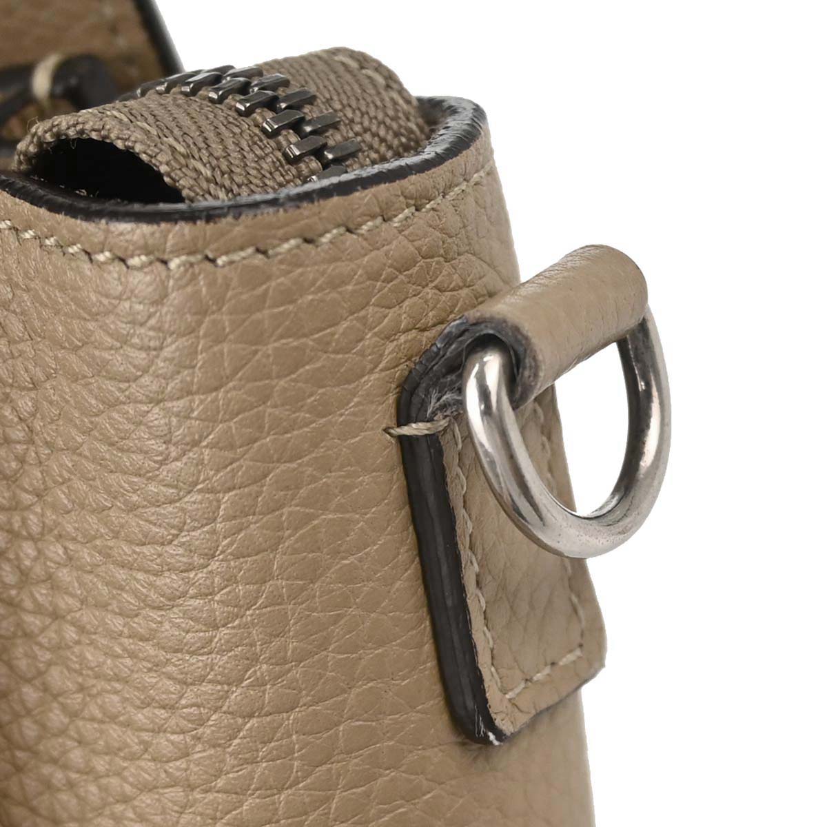Celine Beige Leather Nano Luggage 2way Shoulder Tote Bag