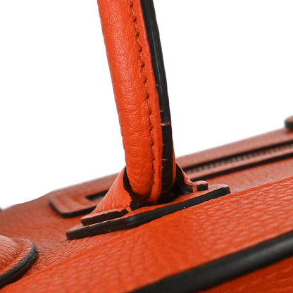Celine Orange Nano Luggage 2way Shoulder Tote Bag