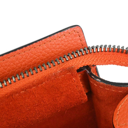 Celine Orange Nano Luggage 2way Shoulder Tote Bag