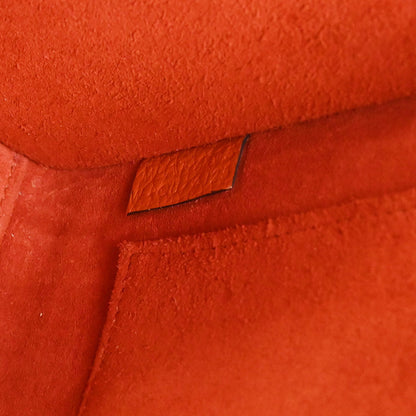 Celine Orange Nano Luggage 2way Shoulder Tote Bag