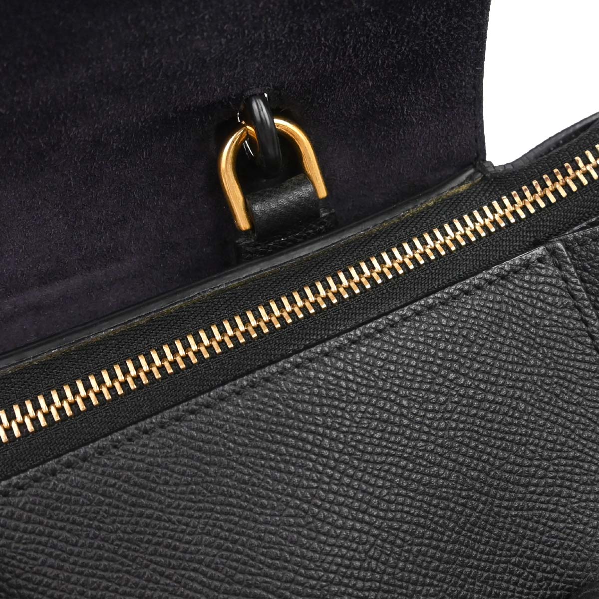 Celine Black Belt Bag 2way Shoulder Handbag