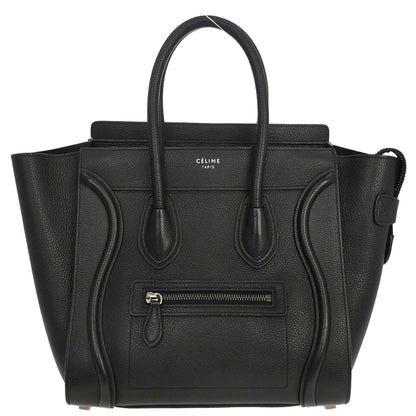 Celine Black Luggage Micro Tote Handbag