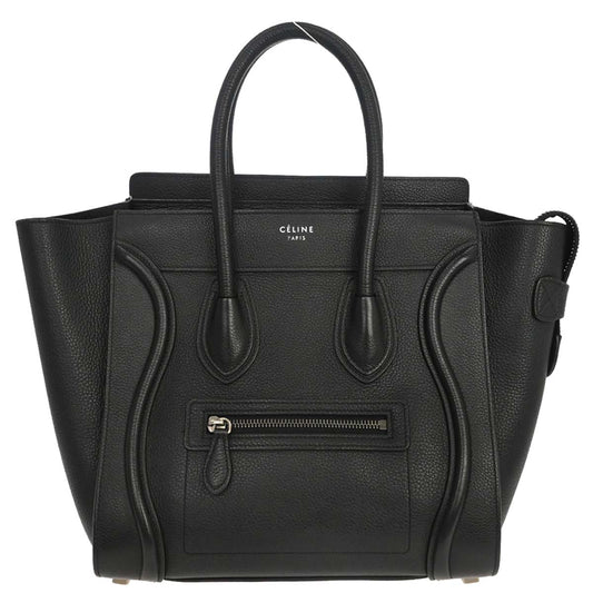 Celine Black Luggage Micro Tote Handbag