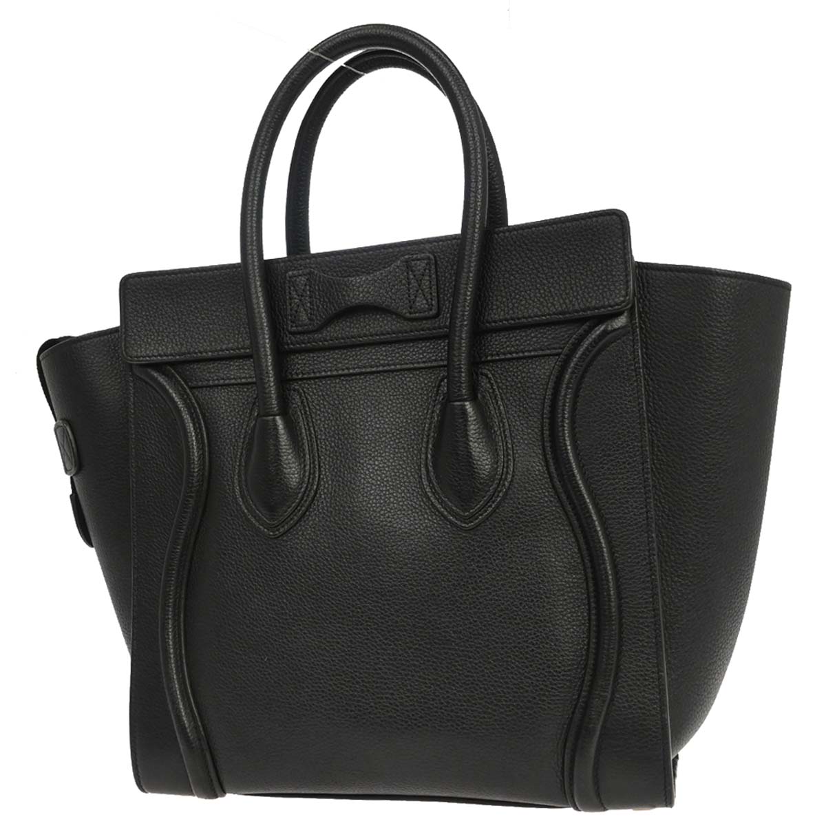 Celine Black Luggage Micro Tote Handbag