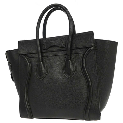 Celine Black Luggage Micro Tote Handbag