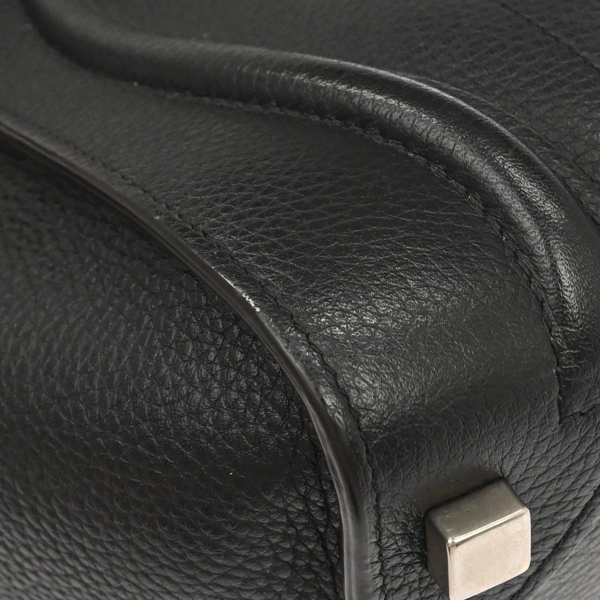 Celine Black Luggage Micro Tote Handbag