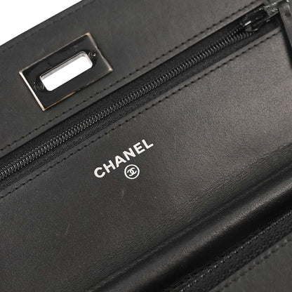 Chanel 2017-2018 Lambskin Chevron Mademoiselle Lock WOC Wallet on Chain Ba