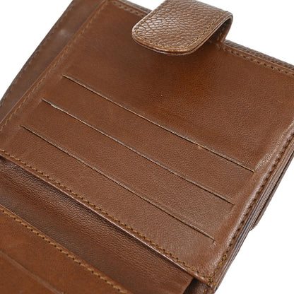 Chanel 1997-1999 Brown Caviar Skin Bifold Wallet