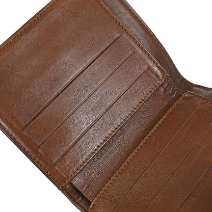 Chanel 1997-1999 Brown Caviar Skin Bifold Wallet