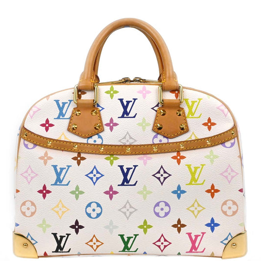 Louis Vuitton White Monogram Multicolor Trouville Handbag M92663