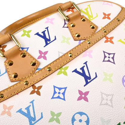Louis Vuitton White Monogram Multicolor Trouville Handbag M92663