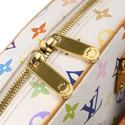 Louis Vuitton White Monogram Multicolor Trouville Handbag M92663