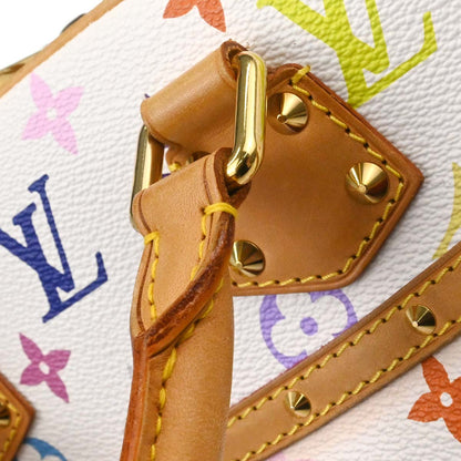 Louis Vuitton White Monogram Multicolor Trouville Handbag M92663