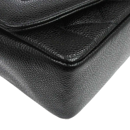 Chanel 1994-1996 Black Caviar Skin Small Diana Shoulder Bag