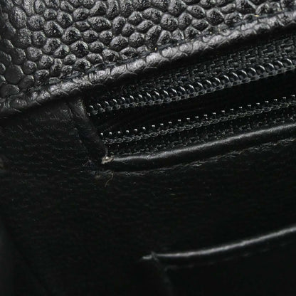 Chanel 1994-1996 Black Caviar Skin Small Diana Shoulder Bag