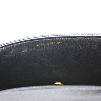 Chanel 1994-1996 Black Caviar Skin Small Diana Shoulder Bag