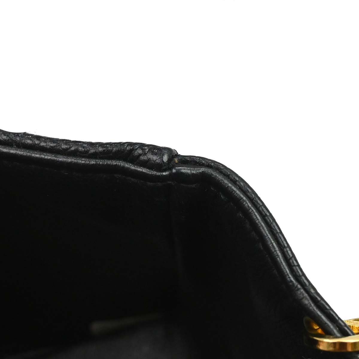 Chanel 1994-1996 Black Caviar Skin Small Diana Shoulder Bag