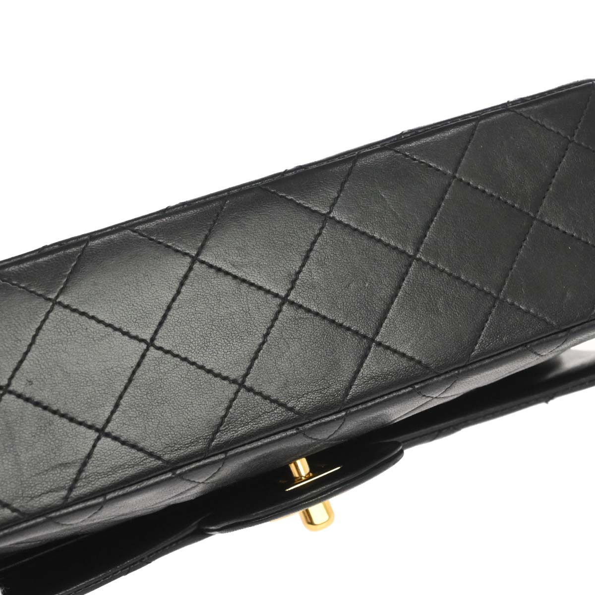 Chanel Black Lambskin Small Classic Double Flap Shoulder Bag